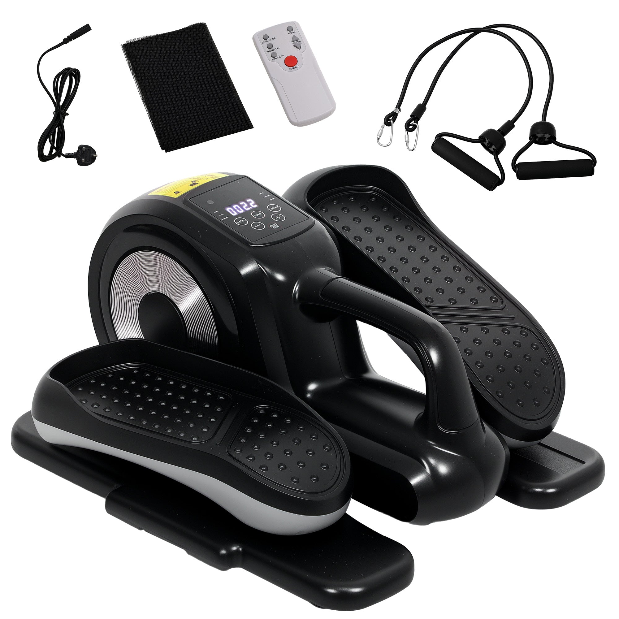 Under Desk Elliptical Machine with 12 Programmes and Remote Control - Compact Design-0