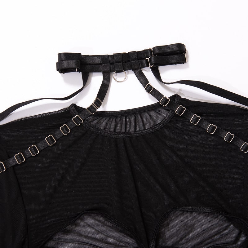 Wholesale Mesh See-through Sexy Lingerie Set-11